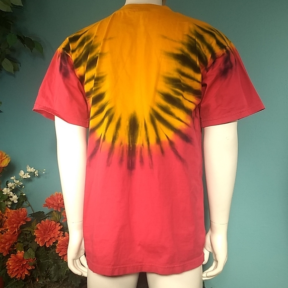 Churinga Australia Aboriginal Art Tie dye Size XL Vintage 90s - Picture 12 of 16